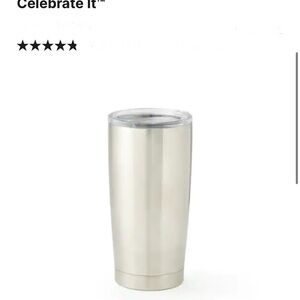 Celebrate It Silver Tumbler